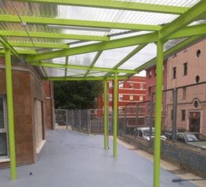 Reforma del CEIP Bagaza - Lateral porche
